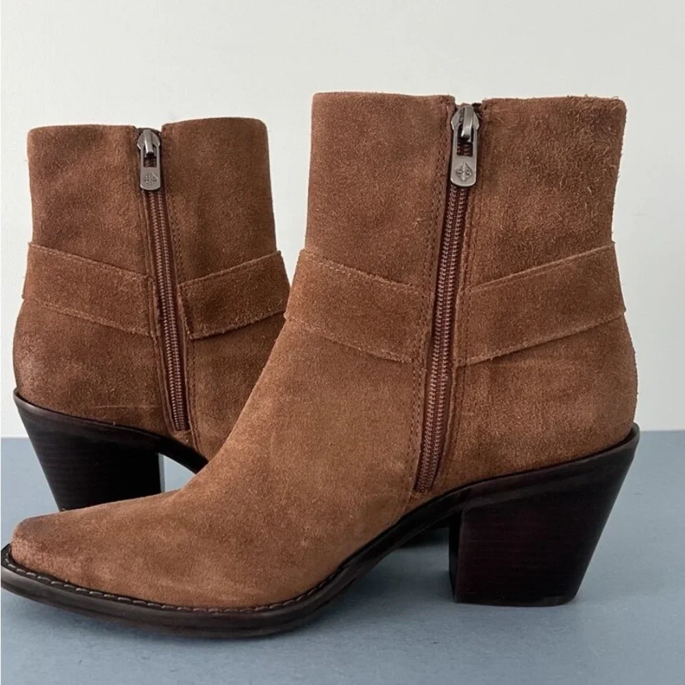 ANTONIO MELANI Tabbi Oiled Suede Western Boot women’s 9.5
